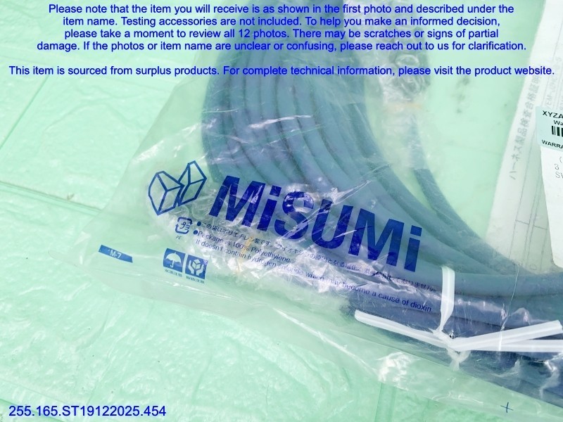 MISUMI SVEM-J2HC1-B-5 Encoder Cable as in photos, sn:9451, DHL