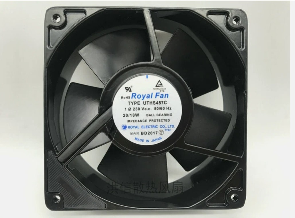 1pcs ROYAL FAN UTHS457C 230V 20/18W 12038 12CM full metal fan