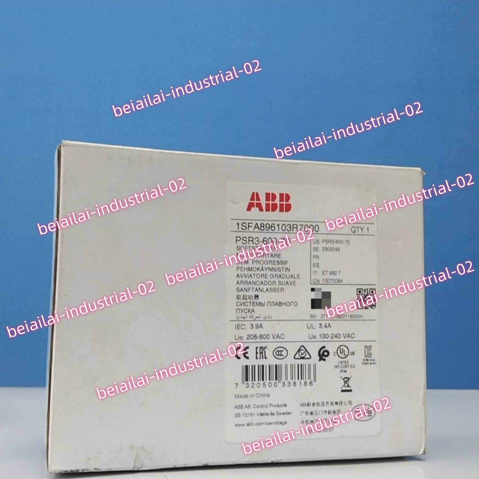 ABB Soft Starter PSR3-600-70#1pcs new in box