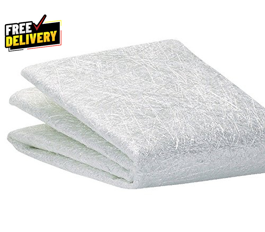 Fiberglass Chopped Strand Mat 1.5Oz-50″ Wide-30 Feet Long 10 Yards Waterproof..