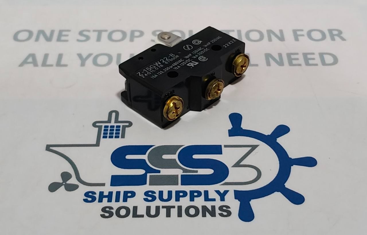 Omron Z-15GW 22-B Micro Switch Z4G1L07B 15A 125, 250 or 480VAC