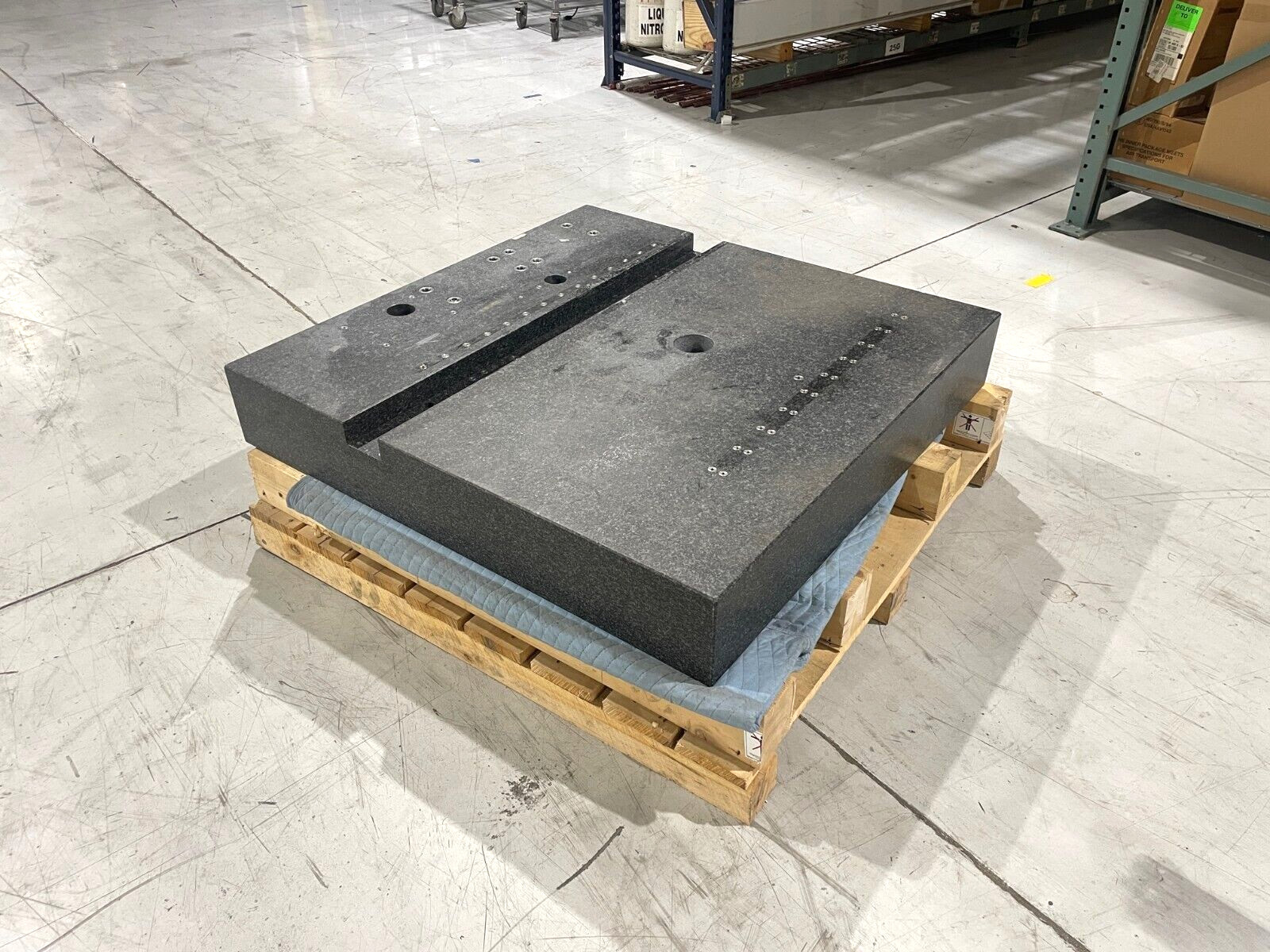 Mycrona Maschinentyp CMM Machine Granite Base, 45-1/2″ x 44-11/16″ x 7″