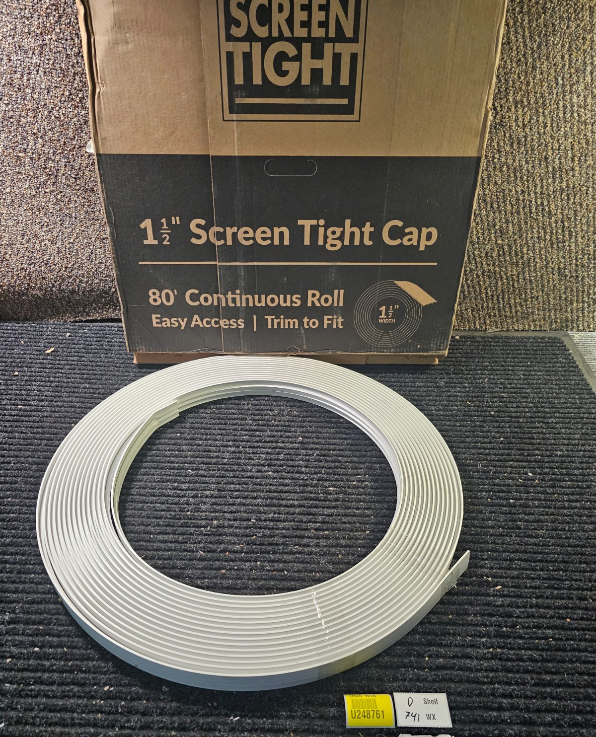 Screen Tight WCAP180 Porch Screening Cap, 80 ft L x 1-1/2 in W Dimensions