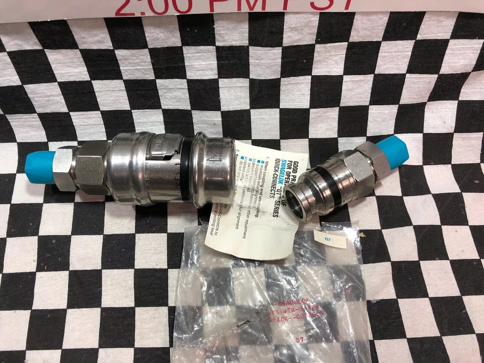 SWAGELOK SS-QT8-B-8PM-K1, Quick Connect 1/2″ NPT, BLACK, SHIPSAMEDAY #1615V7