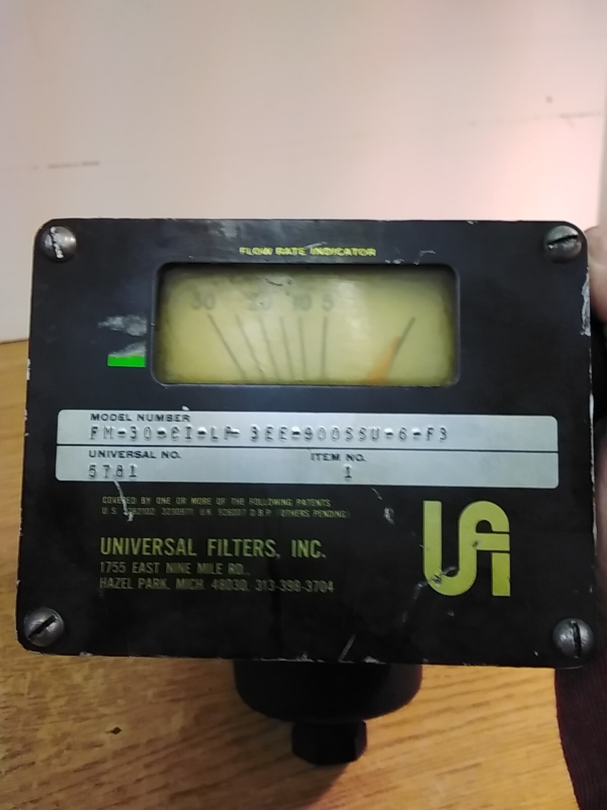 UFM FM-30-CI-LP-3EE-900SSU-6-F3 Universal Flow Monitor