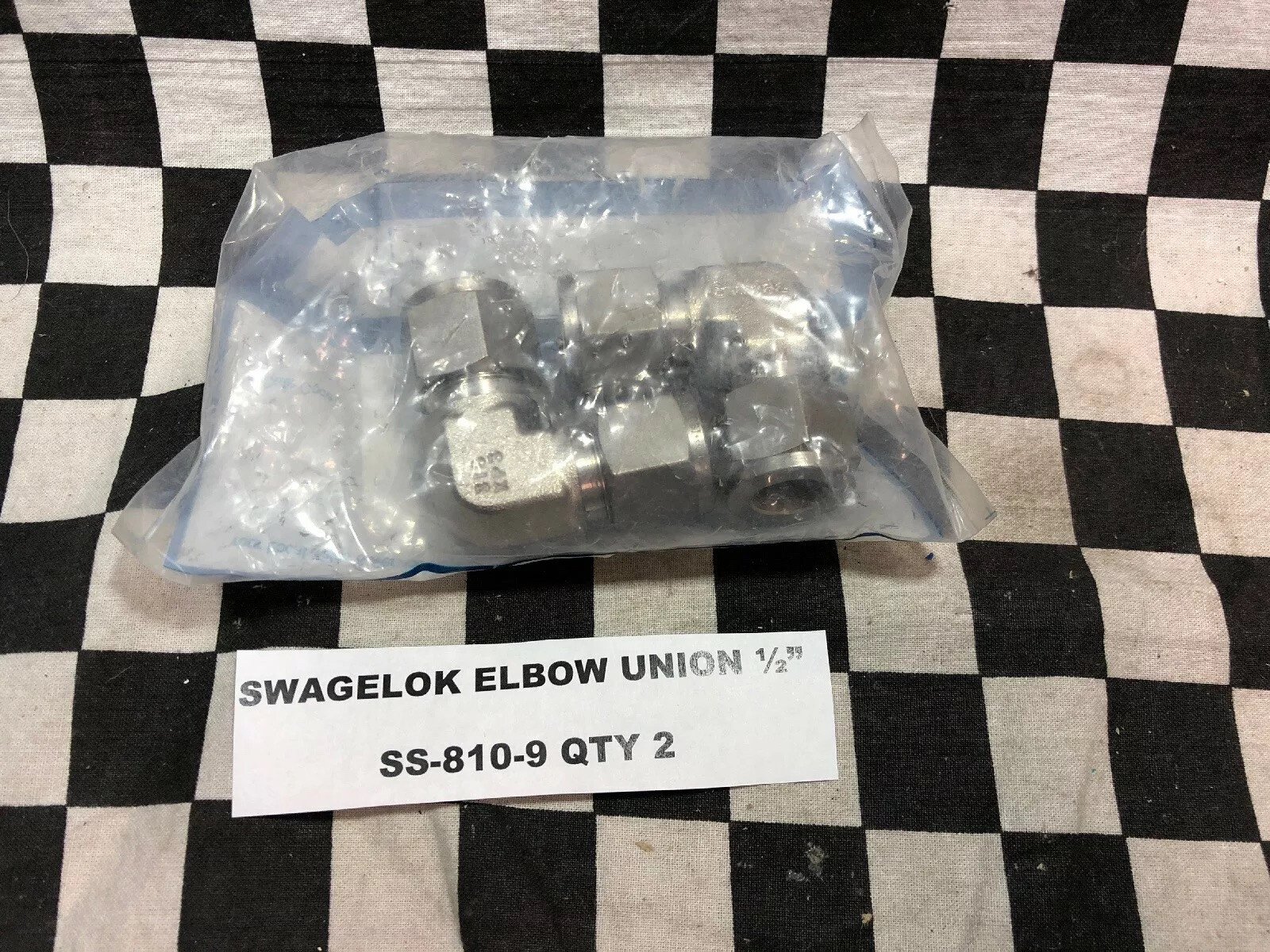 Swagelok/PARKER ELBOW UNION 1/2″, SS-810-9 & 8SC8-316, LOT OF 5, SHIPSAMEDAY