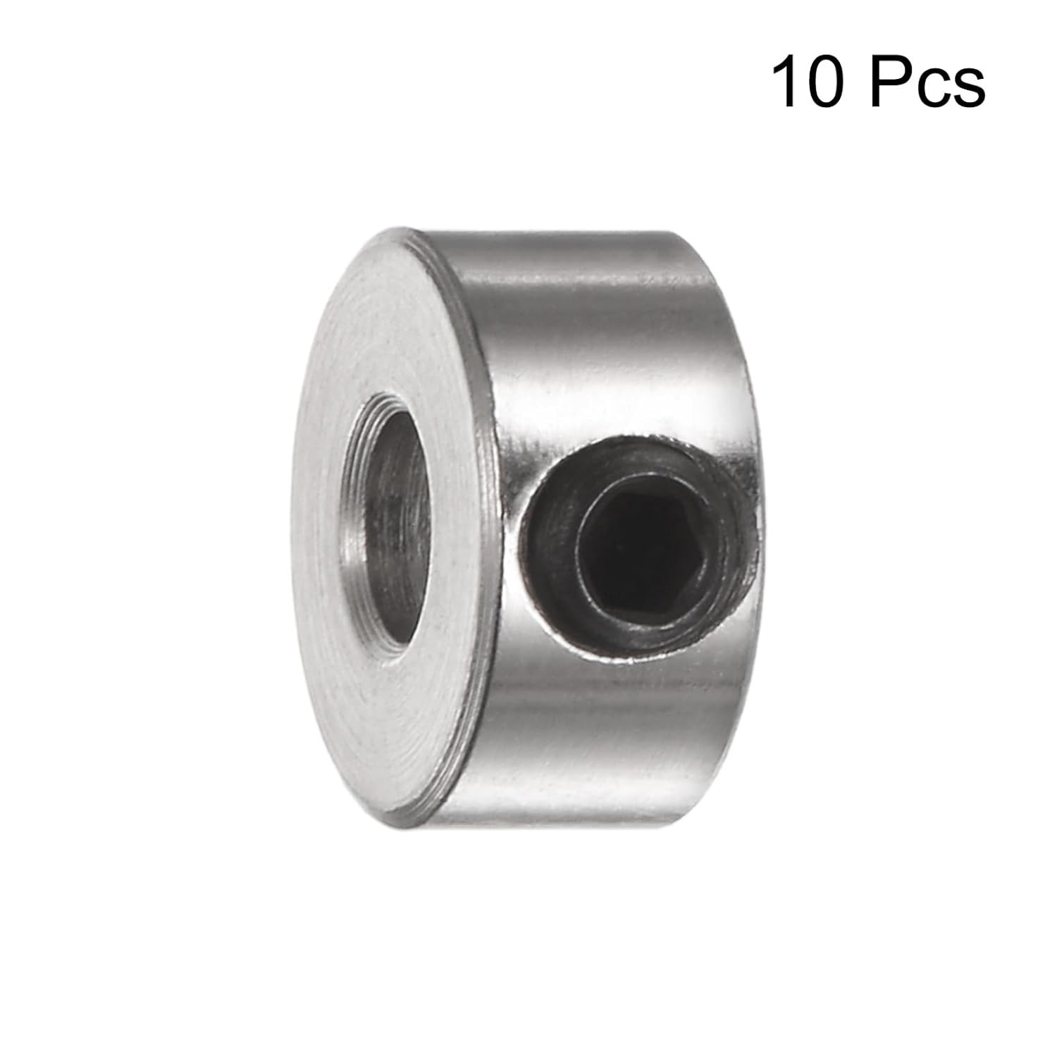 uxcell 10pcs Set Screw Collars 3.05mm Bore Shaft Collars, 8mm OD, 4mm Width,…