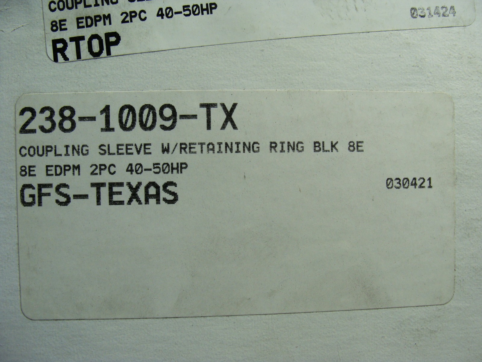 LOVEJOY TWO PIECE S-FLEX COUPLING 8E SLEEVE 685144 36419 W/RETAINING RING