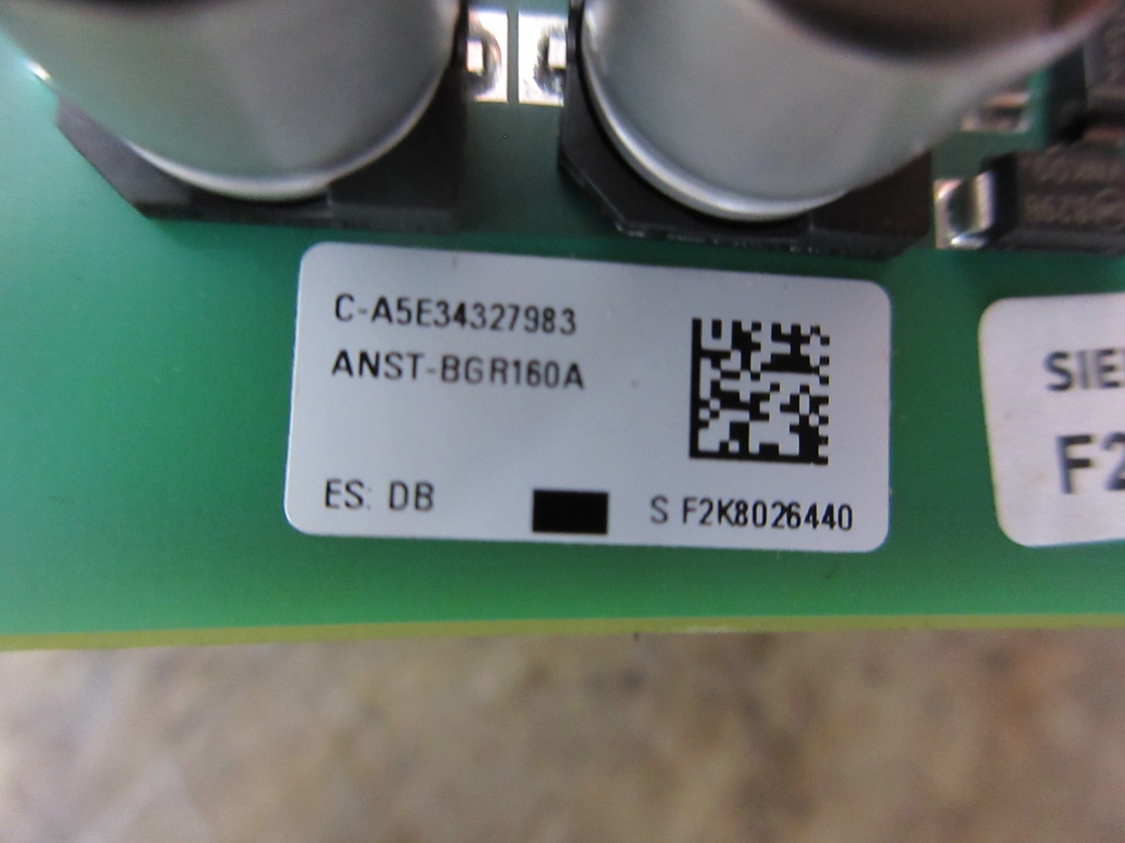 SIEMENS BOARD C-A5E34327983 FS150R12KE3 ANST-BGR160A S F2K8026440