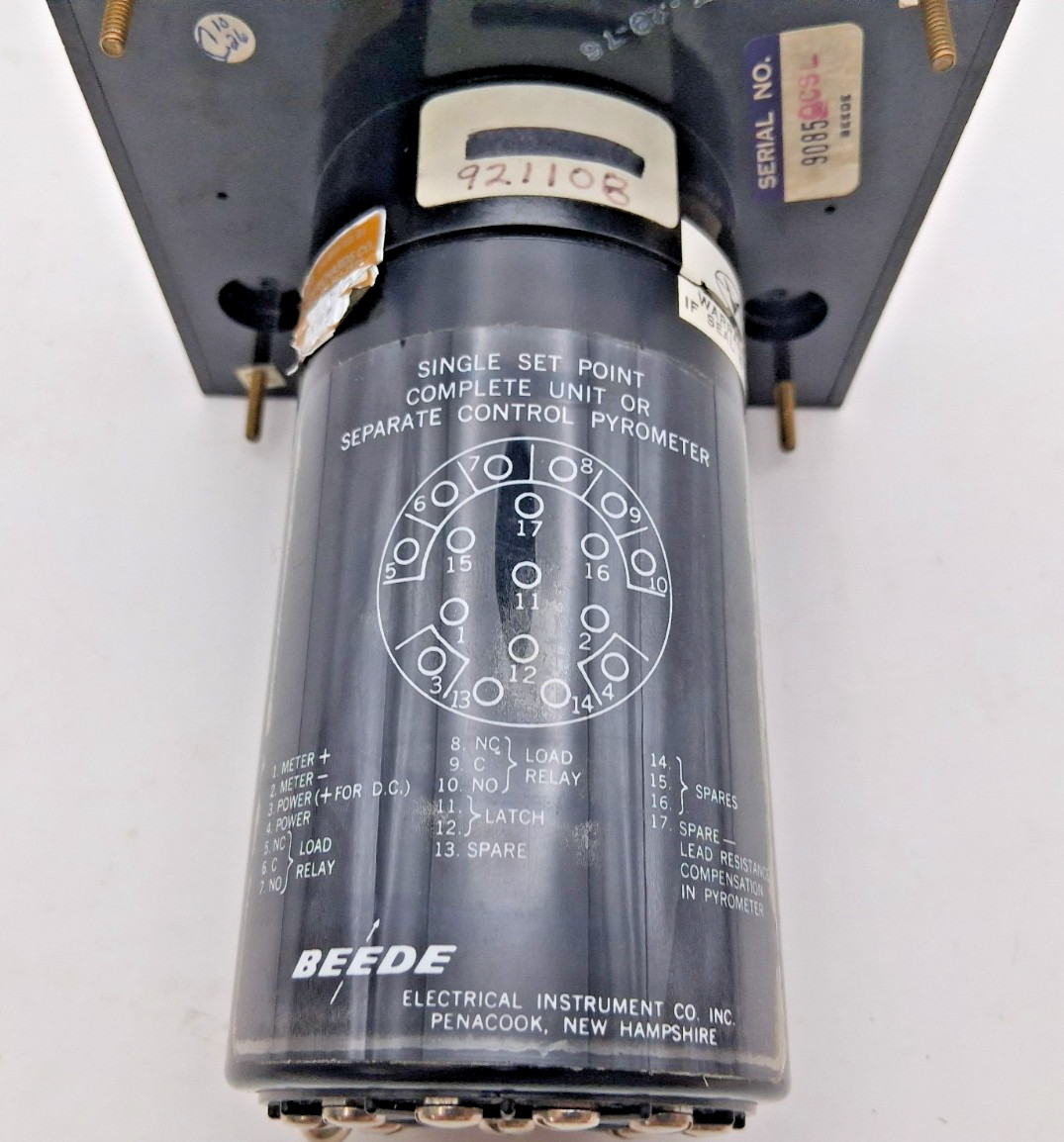 Beede Temperature Gauge – 0-2500 Farenheit, 0-1200 Celcius