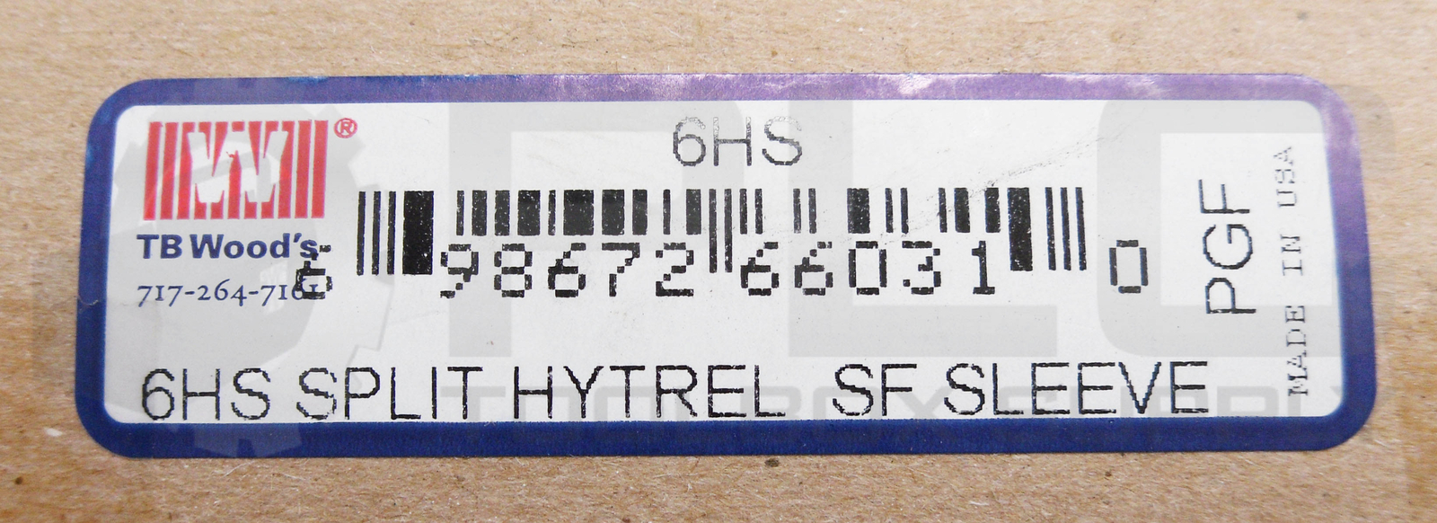 SEALED NEW TB WOOD’S 6HS SURE FLEX SPLIT HYTROL SF SLEEVE