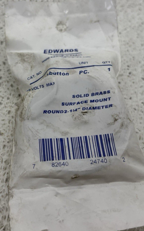 CT06410 EDWARDS SOLID BRASS SURFACE MOUNT TOUND 2-1/4″ DIAMETER