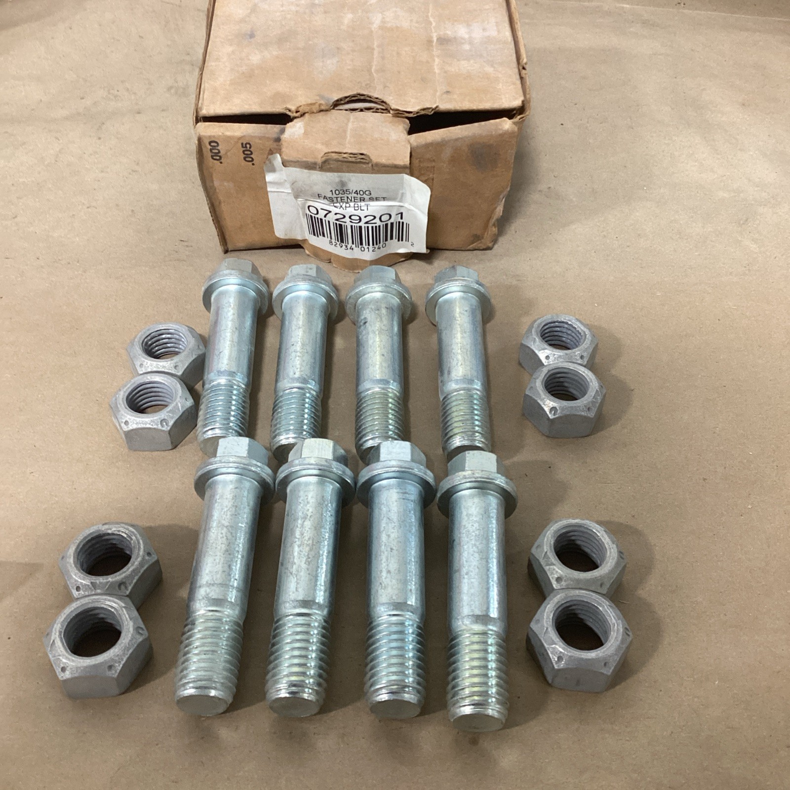 BOX OF 8 FALK / REXNORD 0729201 FASTENER SET 1035/40G EXP BLT