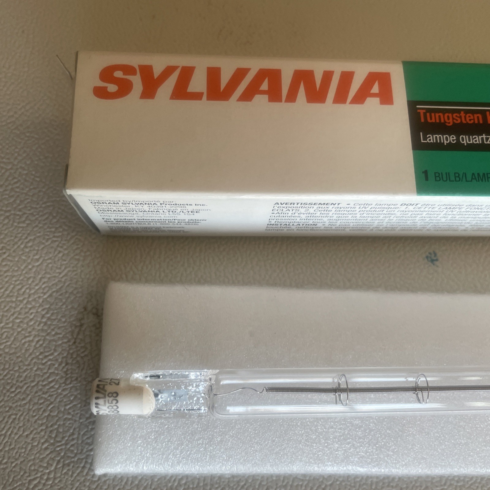 SYLVANIA 58858 Tungsten Halogen Light Bulb 1500t3q CL Rsc 1500w 277V