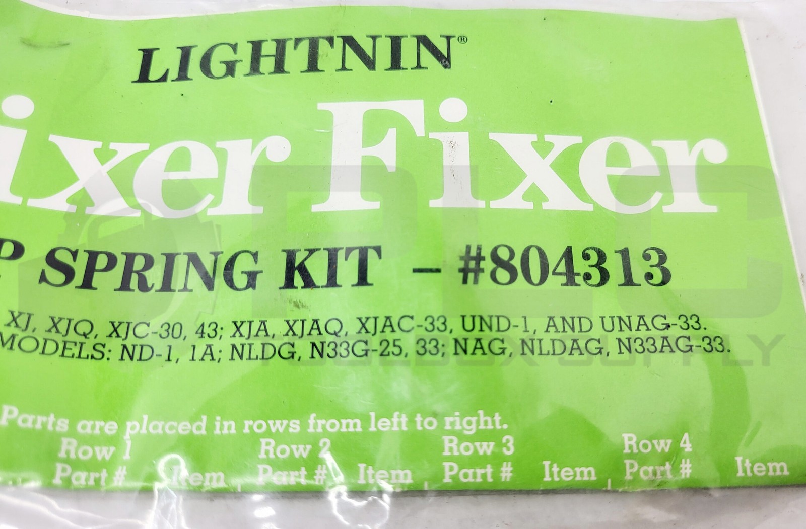 NEW LIGHTNIN 804313 GRIP SPRING REPAIR KIT W/ LOCKNUT, SPACER, GRIP SPRING SET