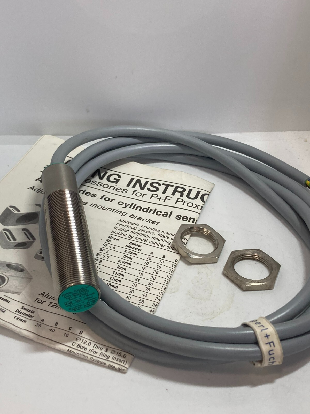 PEPPERL+FUCHS NJ5-18GM-WO PROXIMITY SWITCH 20-250VAC 45-65HZ NNB