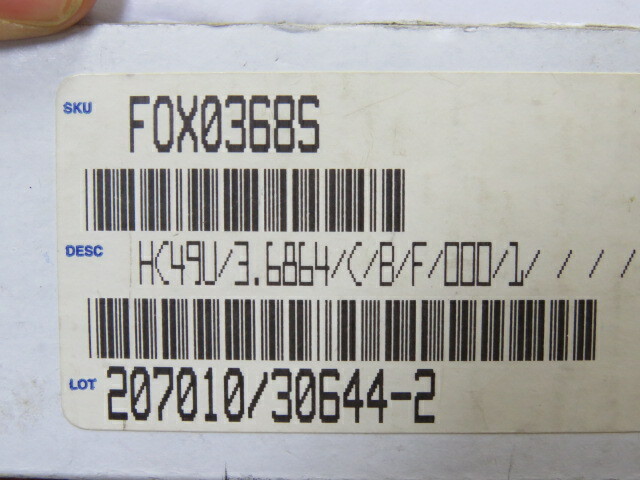 FOX ELECTRONICS FOX0368S Qty of 35 per Lot Crystals 3.6864MHz SERIES
