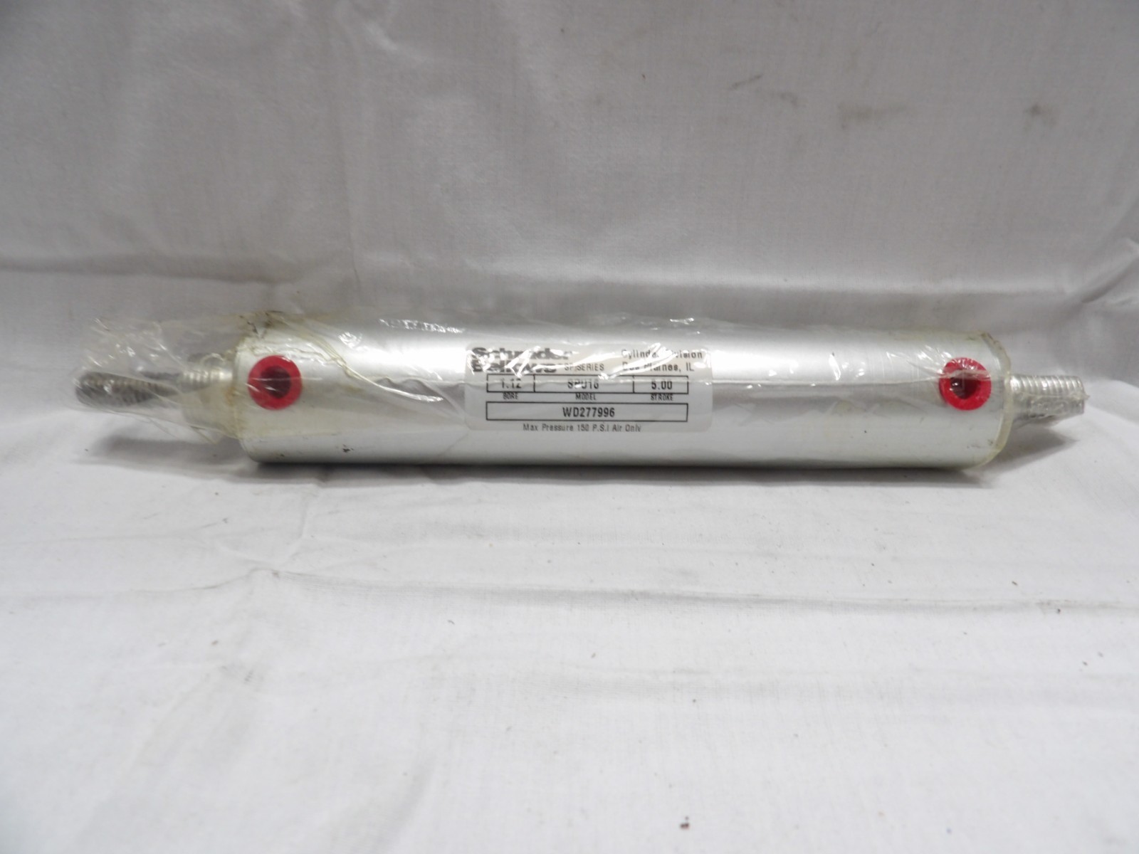 Schrader Bellows Air Cylinder SPU16 Bore 1.12 Stroke 5.00