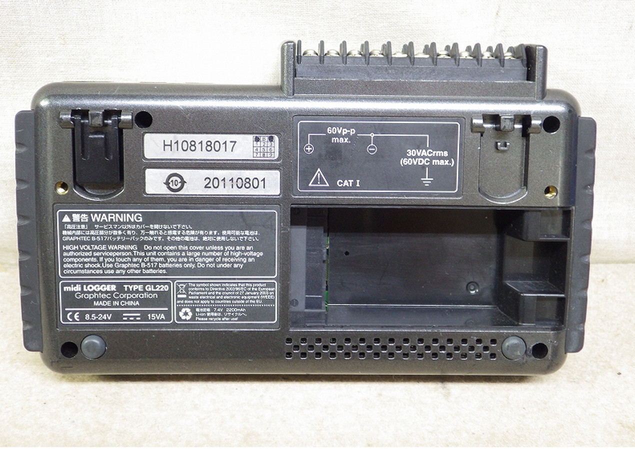 Used Graphtec GL220 Midi Data Logger Memory Recorder Portable Device Tested Jp