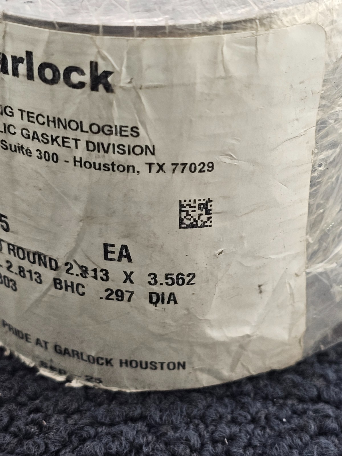 (QTY 25) GARLOCK 09989-5803: Style 640 Solid Metal Gaskets Round 2.313 x 3.562