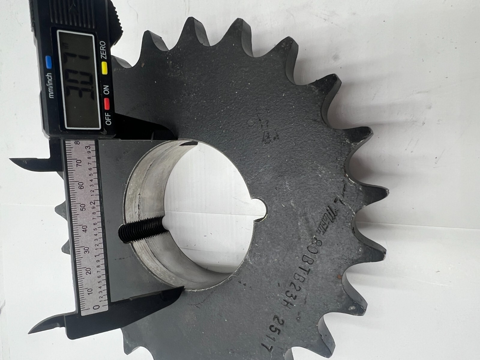 Martin 80BTB23H 2517 Hardened Bushing Bore Taper Lock Sprocket for #80 Chain