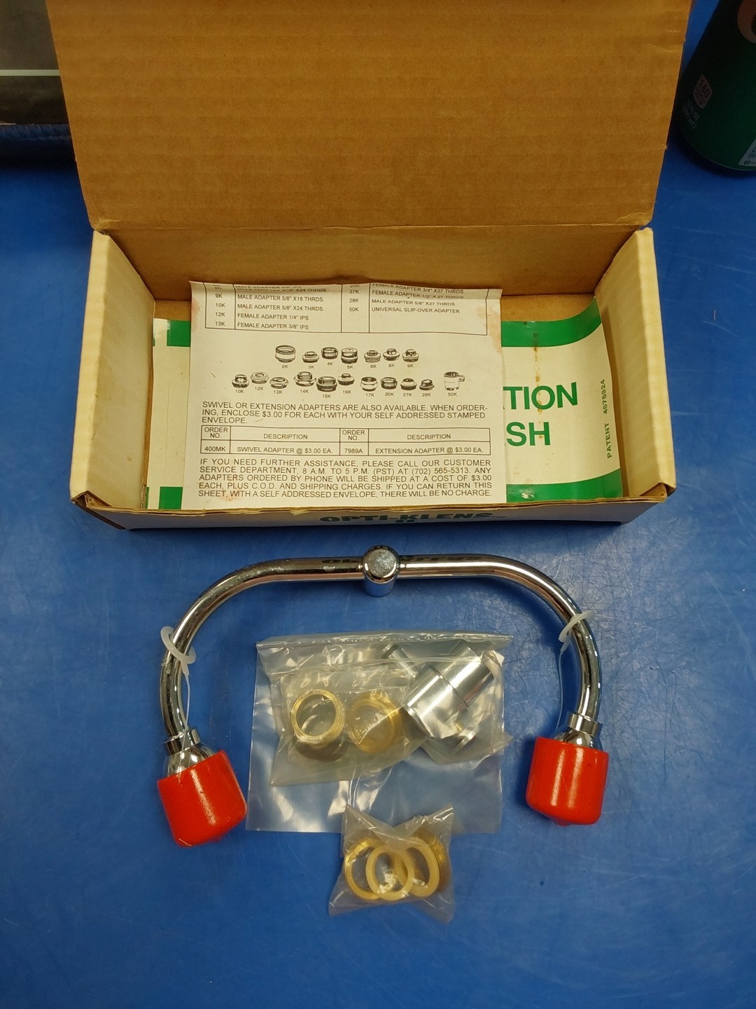 Lab Safety Supply Opti Klens II LAB Eye/Face Wash Fountain 8253