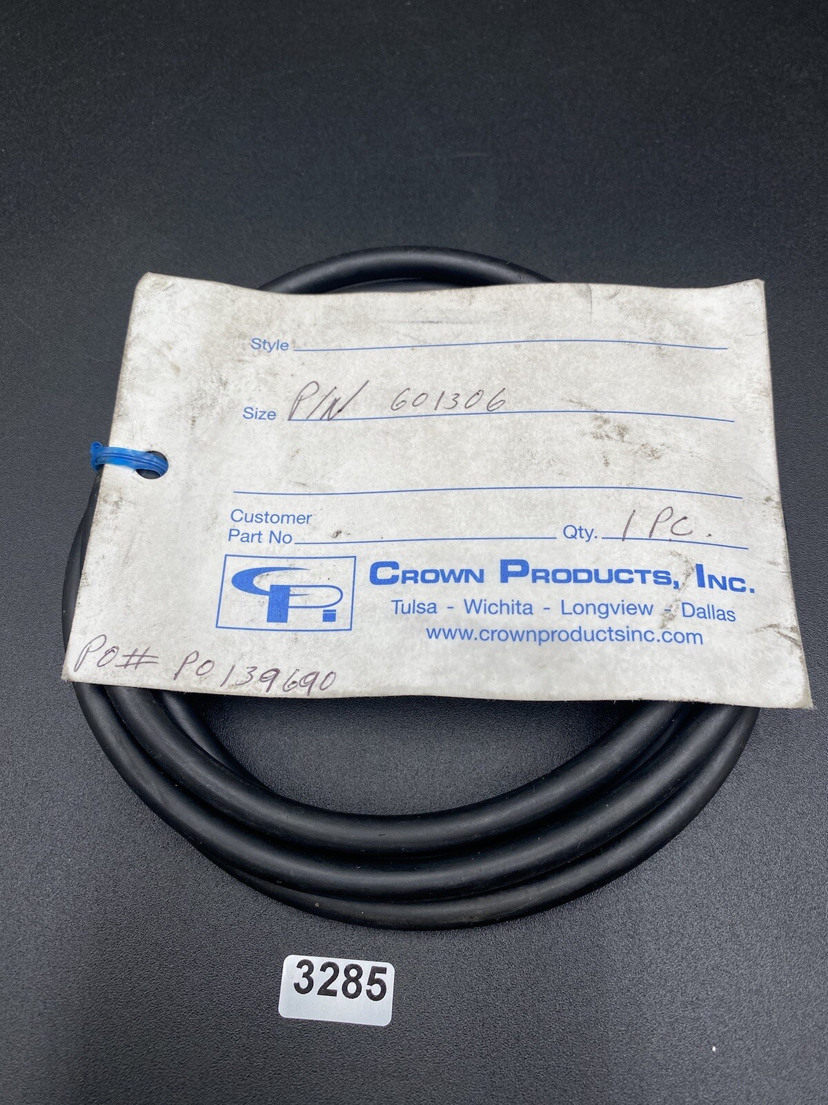 Crown Products, Inc. O-RING P/N 601306, #P0139690 1 Pc NEW