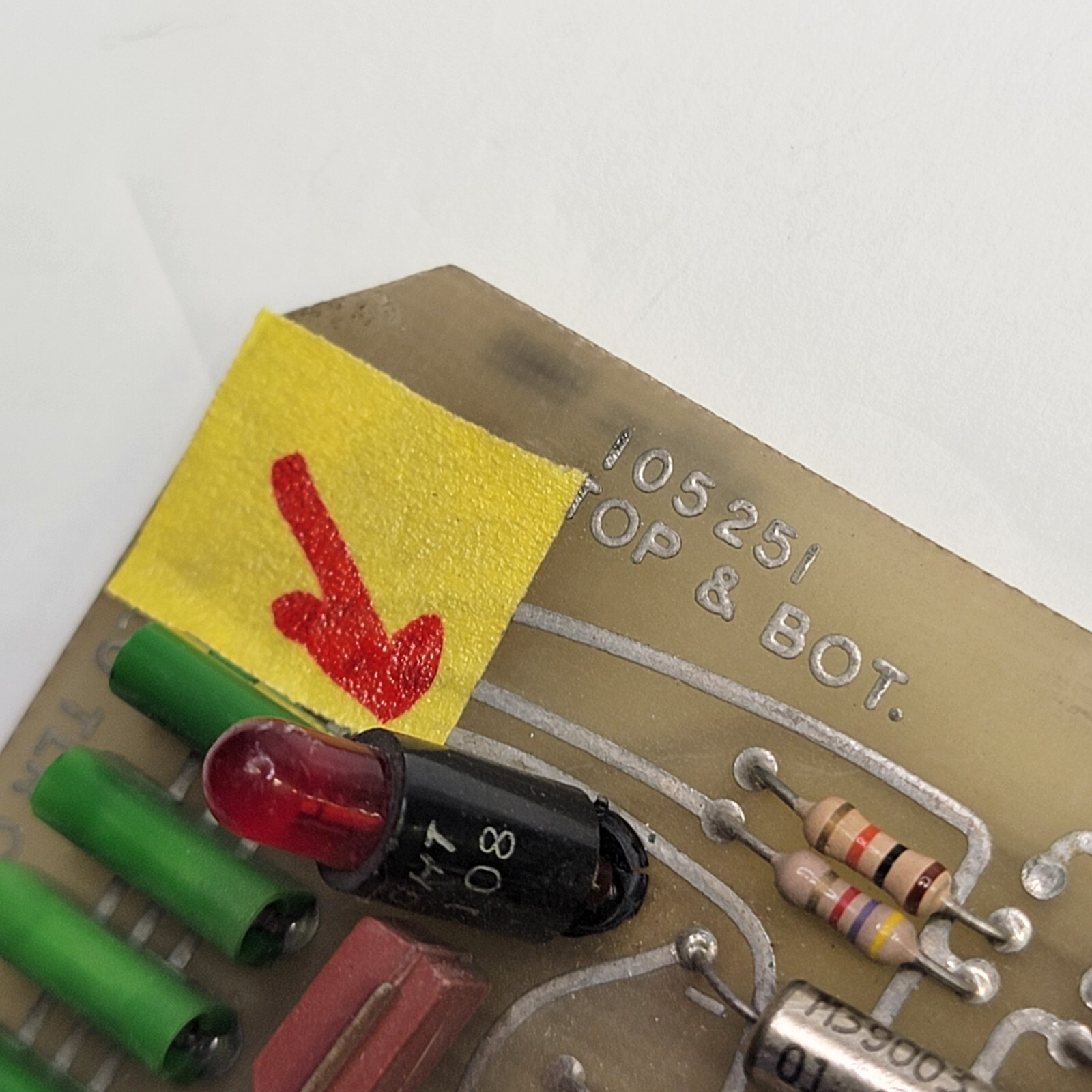 AS-IS BAD LED LIGHT – DOVER ELEVATOR 105251 TOP & BOTTOM BOT. CIRCUIT BOARD