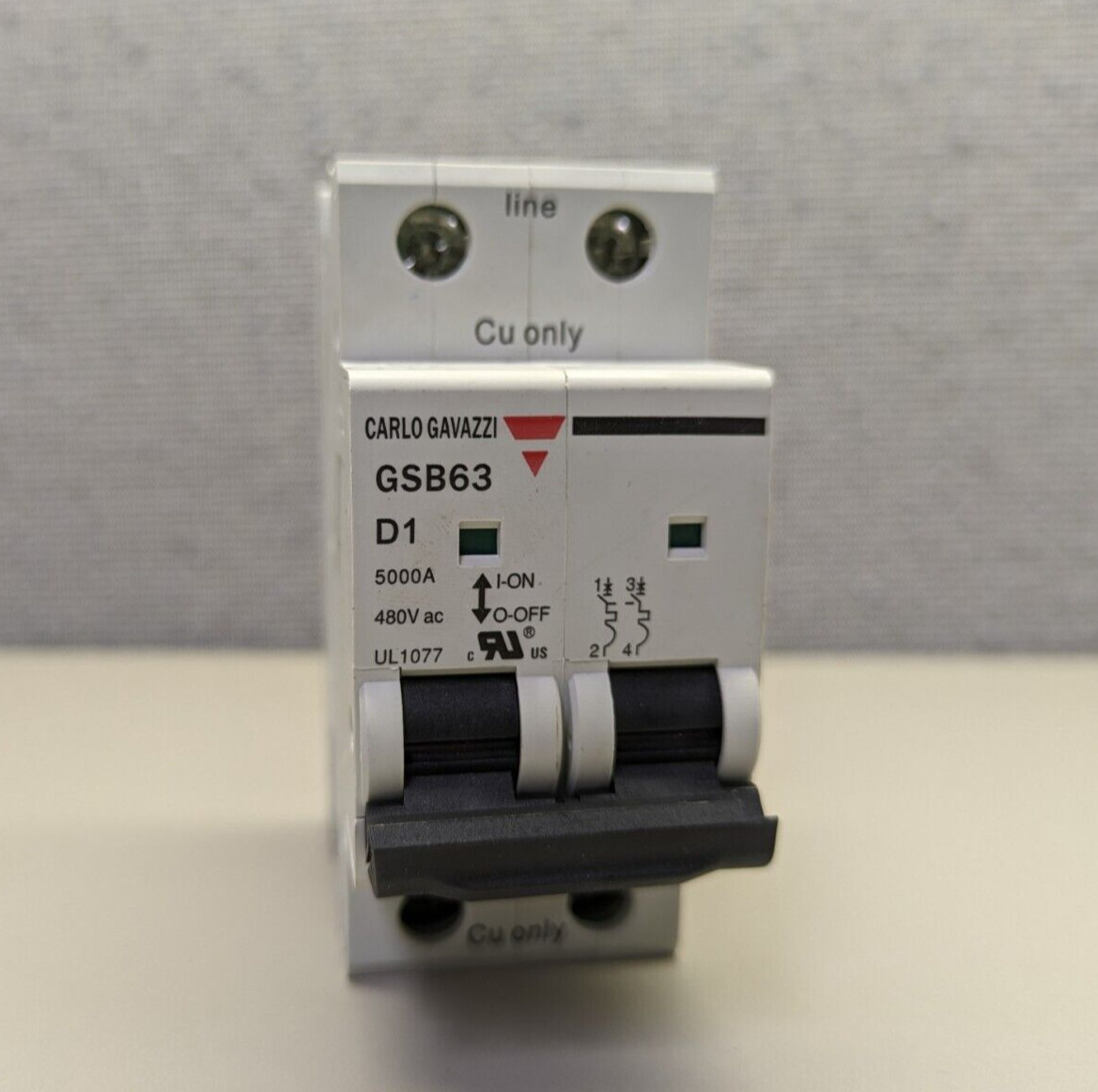 Carlo Gavazzi GSB632PD1 Supplementary Circuit Protector UL1077 2-pole 1Amp