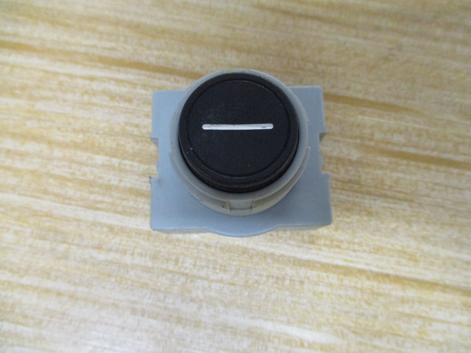 IDEC ABS Black Push Button W/ Dash “-“