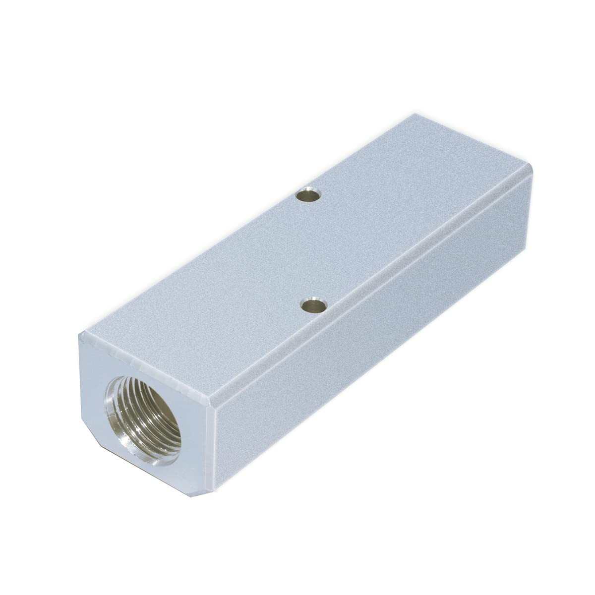 Aluminum 3 Way 5 Port Air Hose Inline Manifold Block Splitter Pneumatic 1 PCS