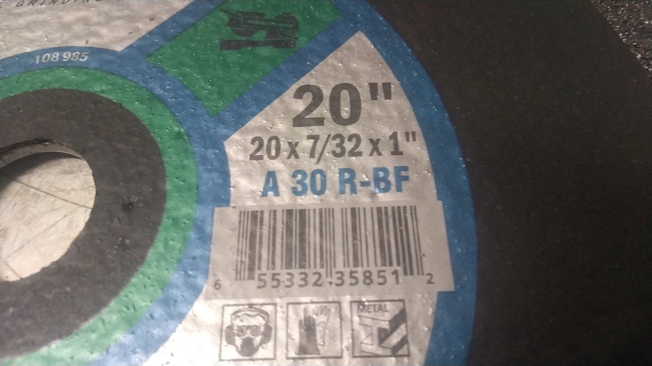 Camel Grinding Wheels 35851 8 Pk 20 x 7/32 x 1 In Stationary Saw Blade
