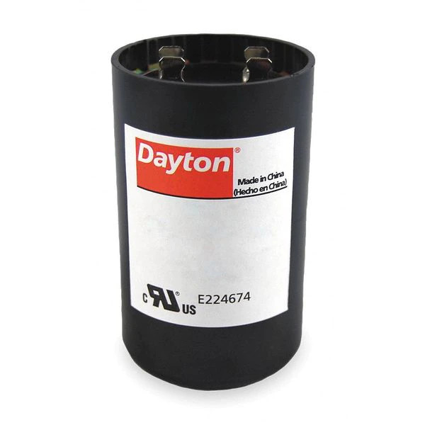 Dayton 2MET4 Motor Start Capacitor, 145-174 MFD, Round