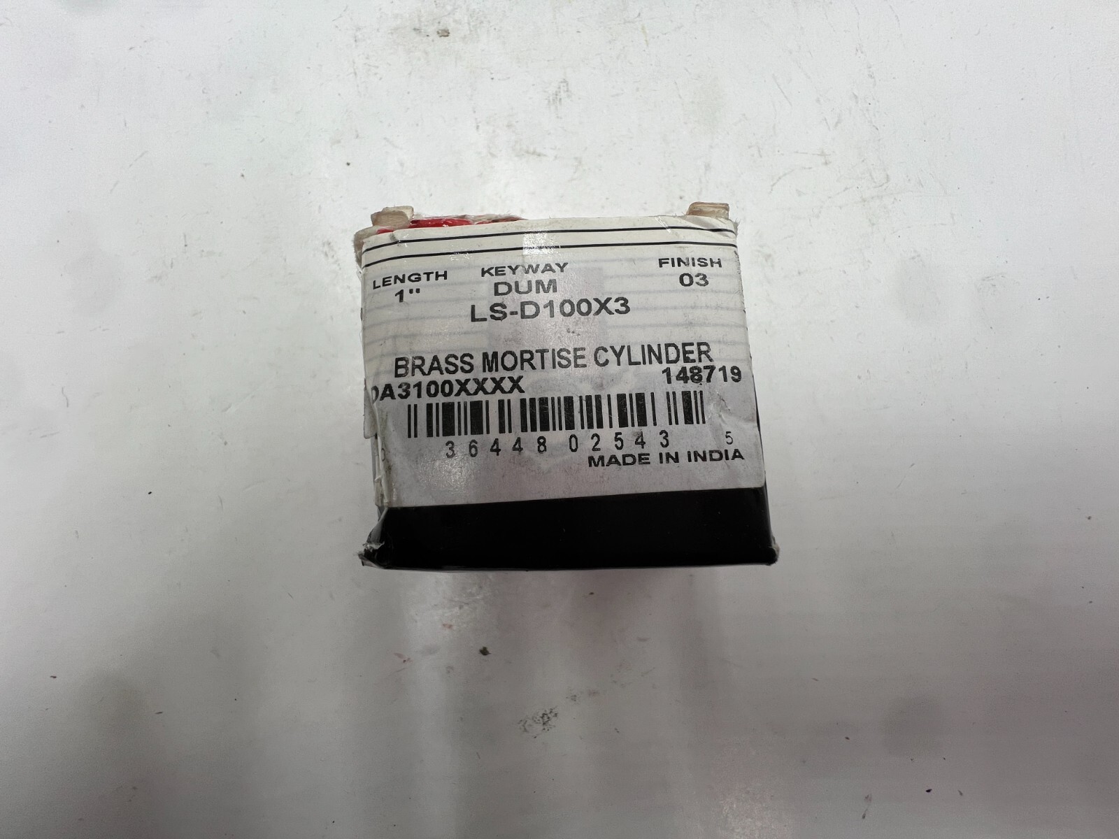 BOX OF 3 LSDA LS –D100X3 KEYWAY DUMMY 1” FINISH 3 BRASS