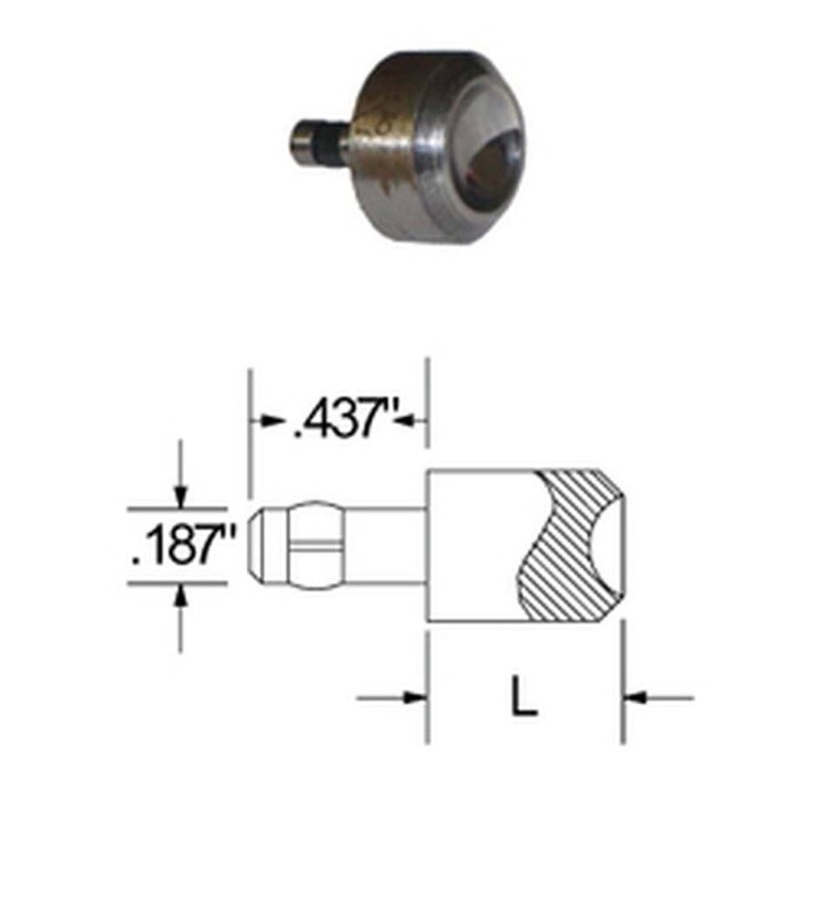 Lot of 2 Squeezer Rivet Dies 3/16×1/8×1.125 AN470 M2002-9 Rivets (25JN27)
