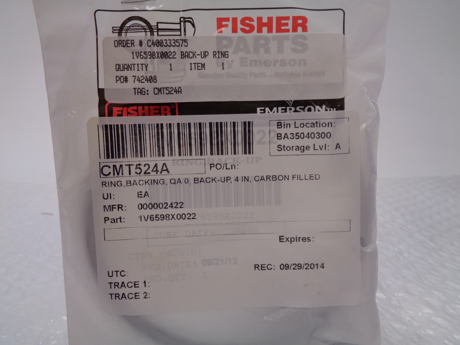 FISHER 1V6598X0022 PACKING RING NSMP