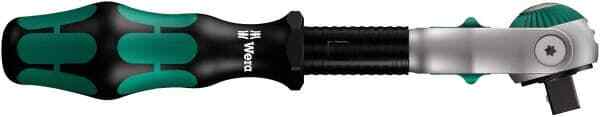 Wera 5003550001 Ratchet: 3/8″ Drive, Round Head, 8″ OAL, 72 Gear Teeth
