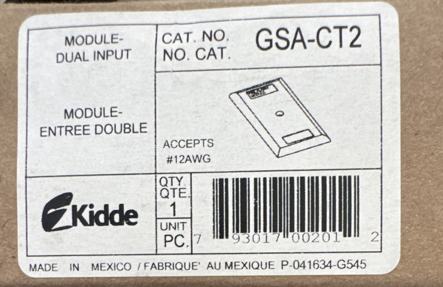 Kidde GSA-CT2 Dual Input Module
