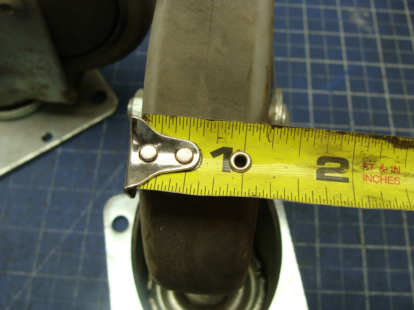 LOT OF 2 CREFORM FAULTLESS CASTERS TJ-130 5″ X 1-1/4″ BASE 5″ X 4″
