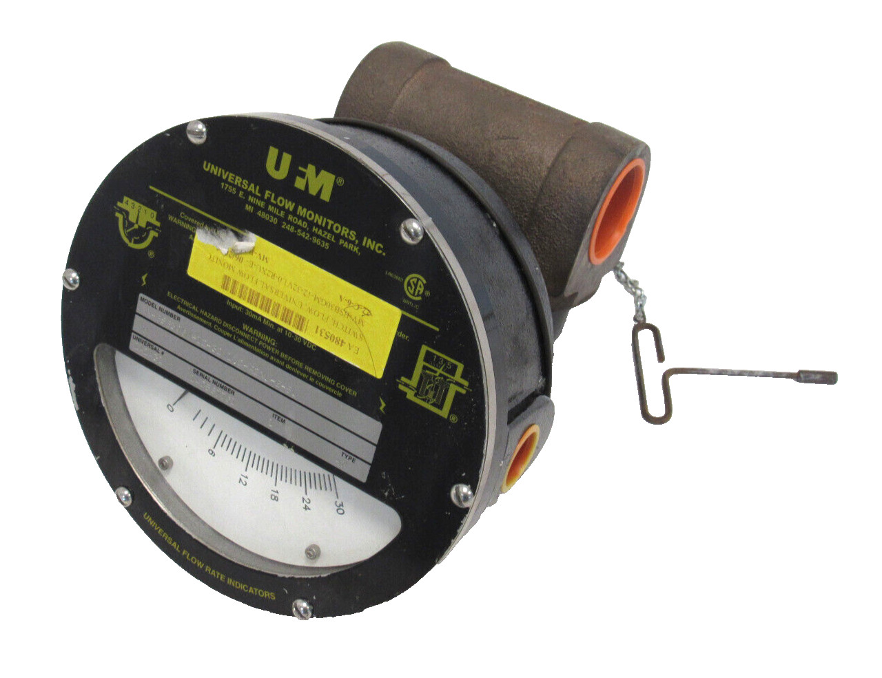 NEW UFM MN-BSB30GM-12-32V1.0-R2XU-E-5U FLOW MONITOR 1-3/4″ 30GPM