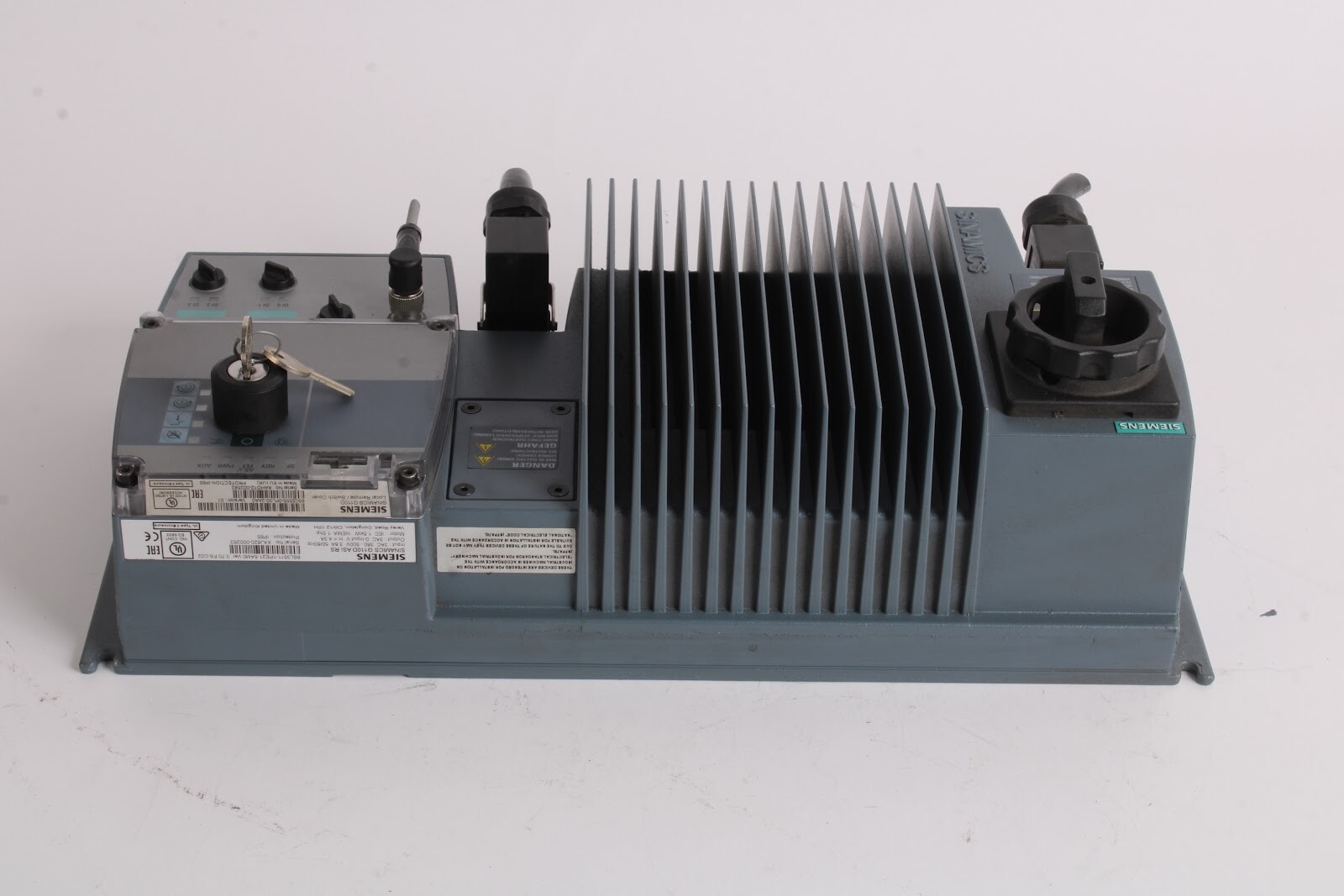 Siemens 6SL3511-1PE21-5AM0 G110D ASi RS Drive W/ 6SL3555-0PL00-2AA0 Switch Cover