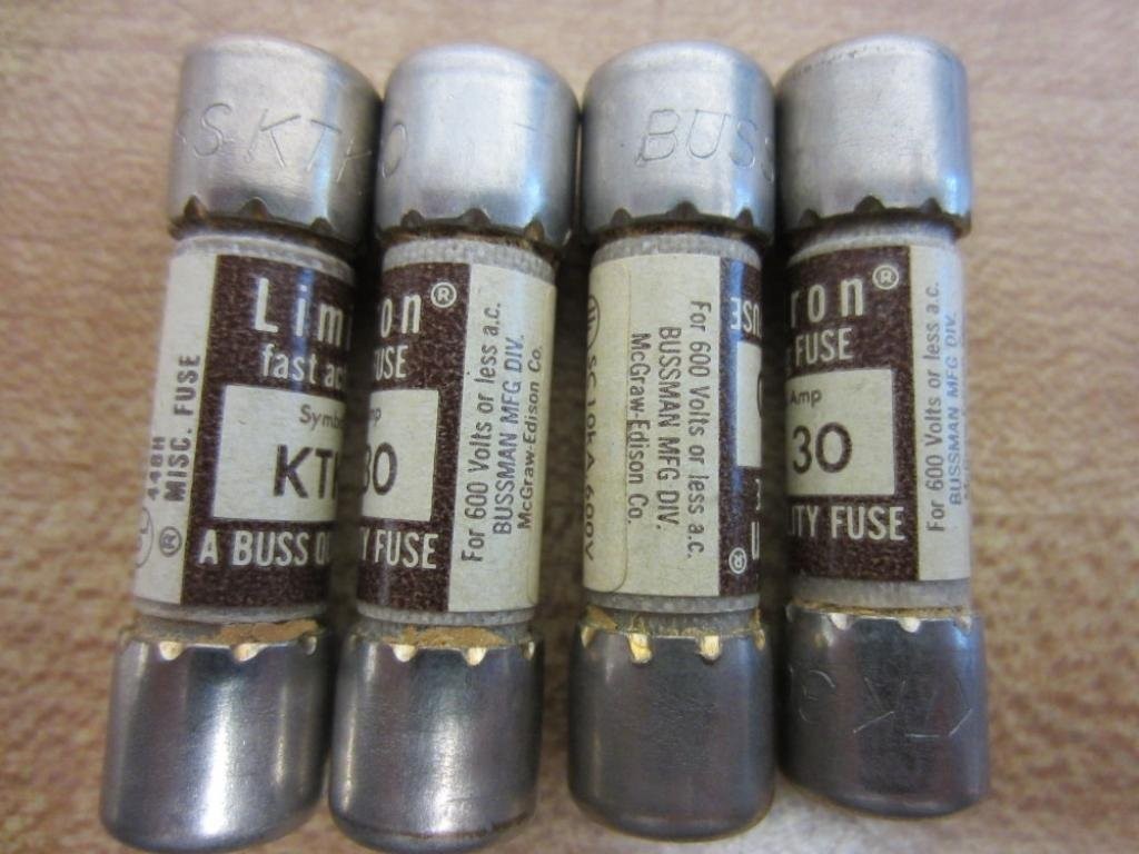 Bussmann KTK-30 Limitron KTK30 Fuse Cooper (Pack of 4) – New No Box