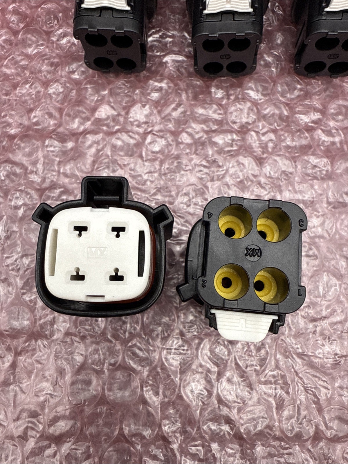 19432-0001 DC Connector, 4Ckt Female Recpt 10-12AWG Pack of 5 Molex NEW