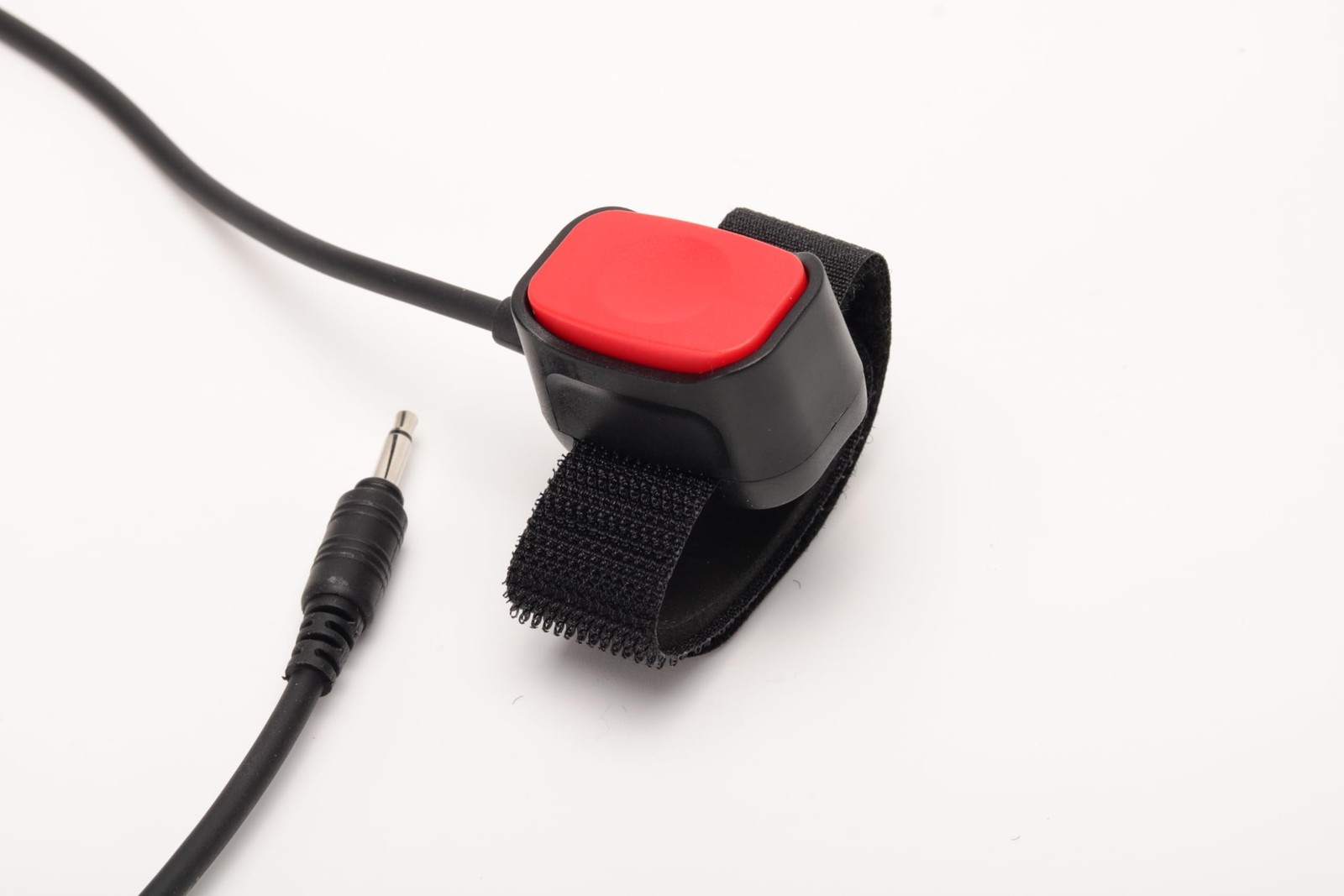 Wirenest® Aviation PTT Button with Strap – Inline Push-to-Talk Switch 3.5mm
