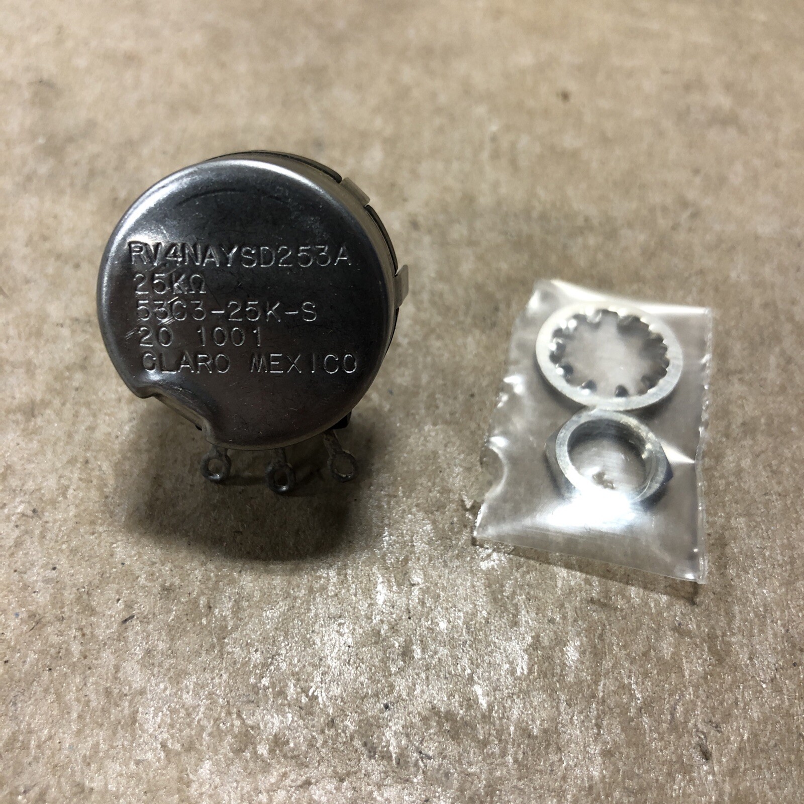 Honeywell 53C325K Micro Switch Potentiometer RV4NAYSD253A