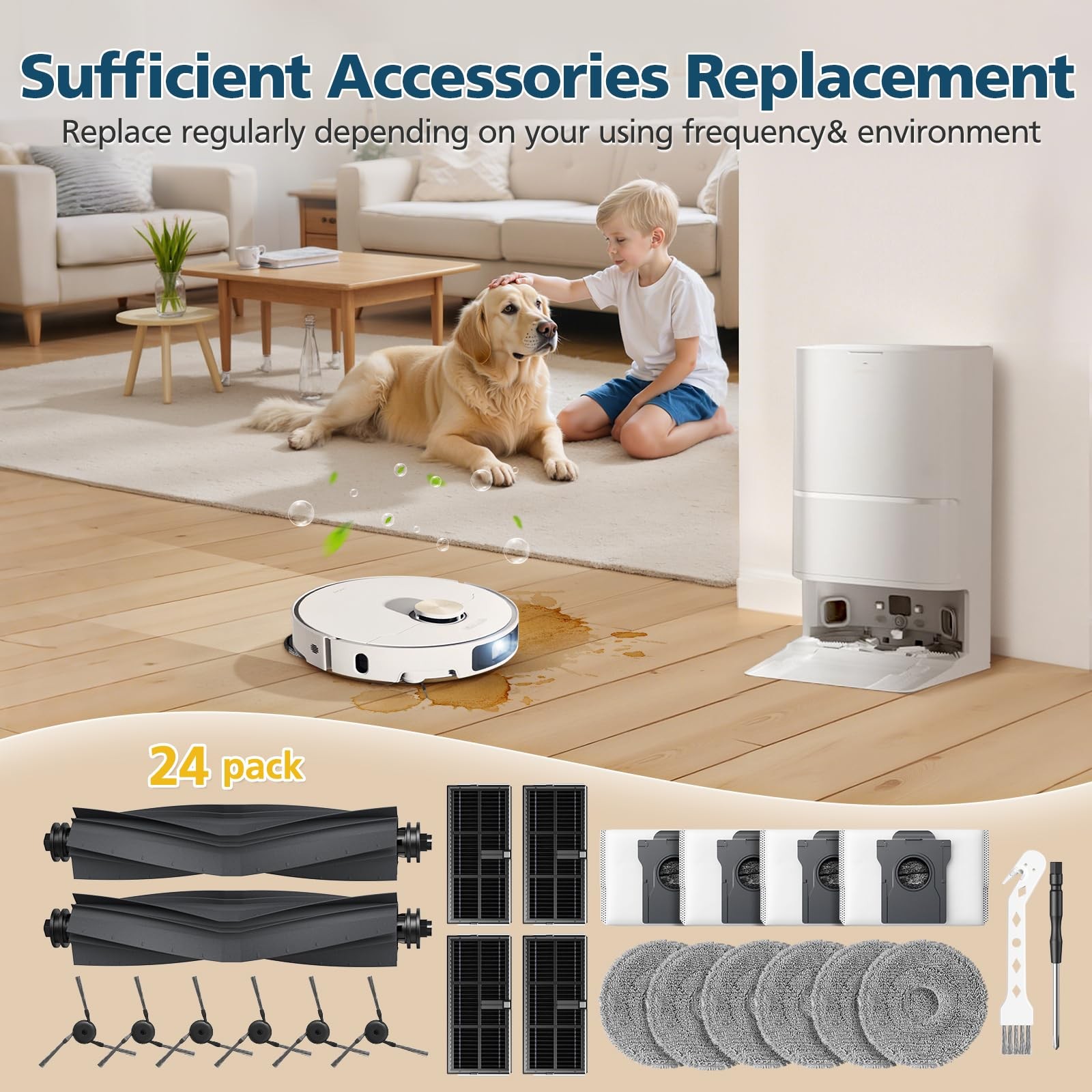 Accessories for Dreame L40 Ultra (Gen 2)/ 24-Piece, 24pcs * Kit