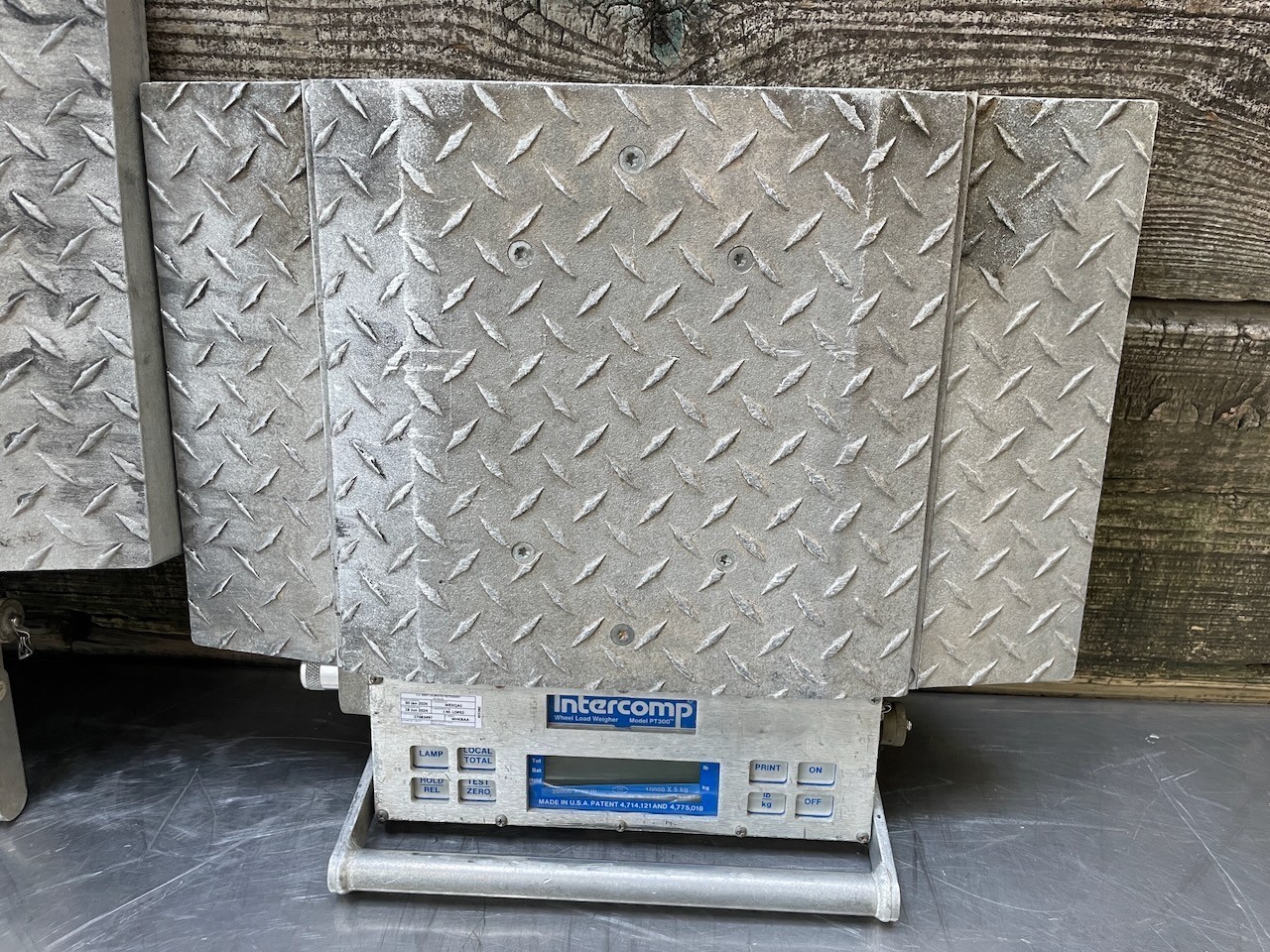 -LOT of 2- Intercomp PT300 Wheel Load 25,000 Portable Truck Scale with Dual Case