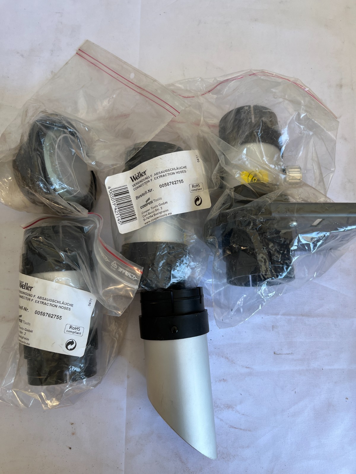 Weller 0058762755 Easy-Click 60 Extraction Hose Connector Bundle New Spares