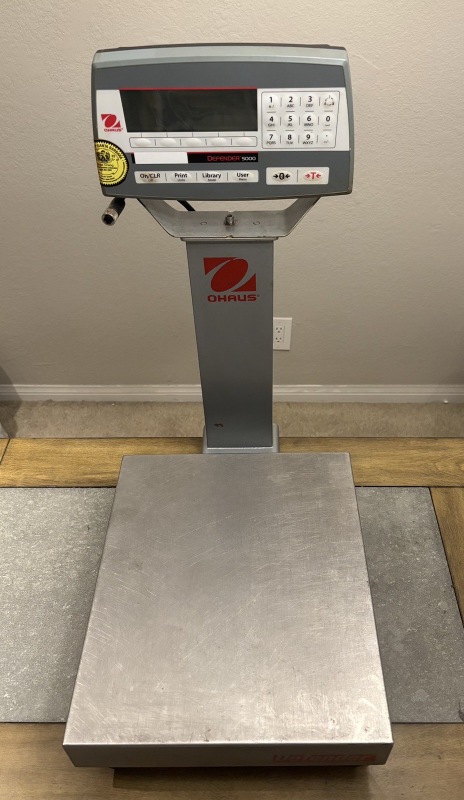 Ohaus Defender 5000 TD52PScale with D25RTR BASE. 50lbs Capacity. 30Day Warranty
