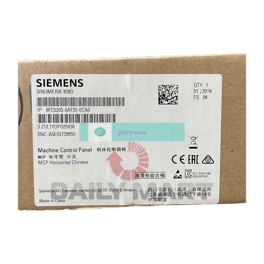 New In Box SIEMENS 6FC5303-0AF35-0CA0 808D CNC MCP Operation Panel